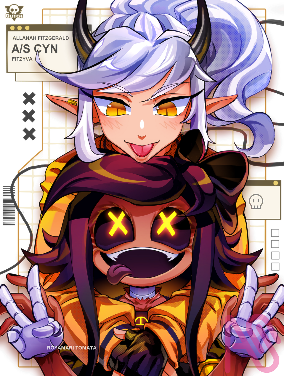 Murder Drones: Cyn and Fitzy LecheFlari ART street