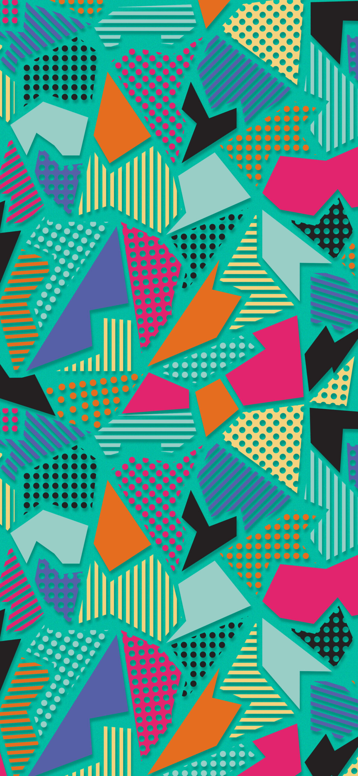 Abstract Wallpaper with Geometric Forms