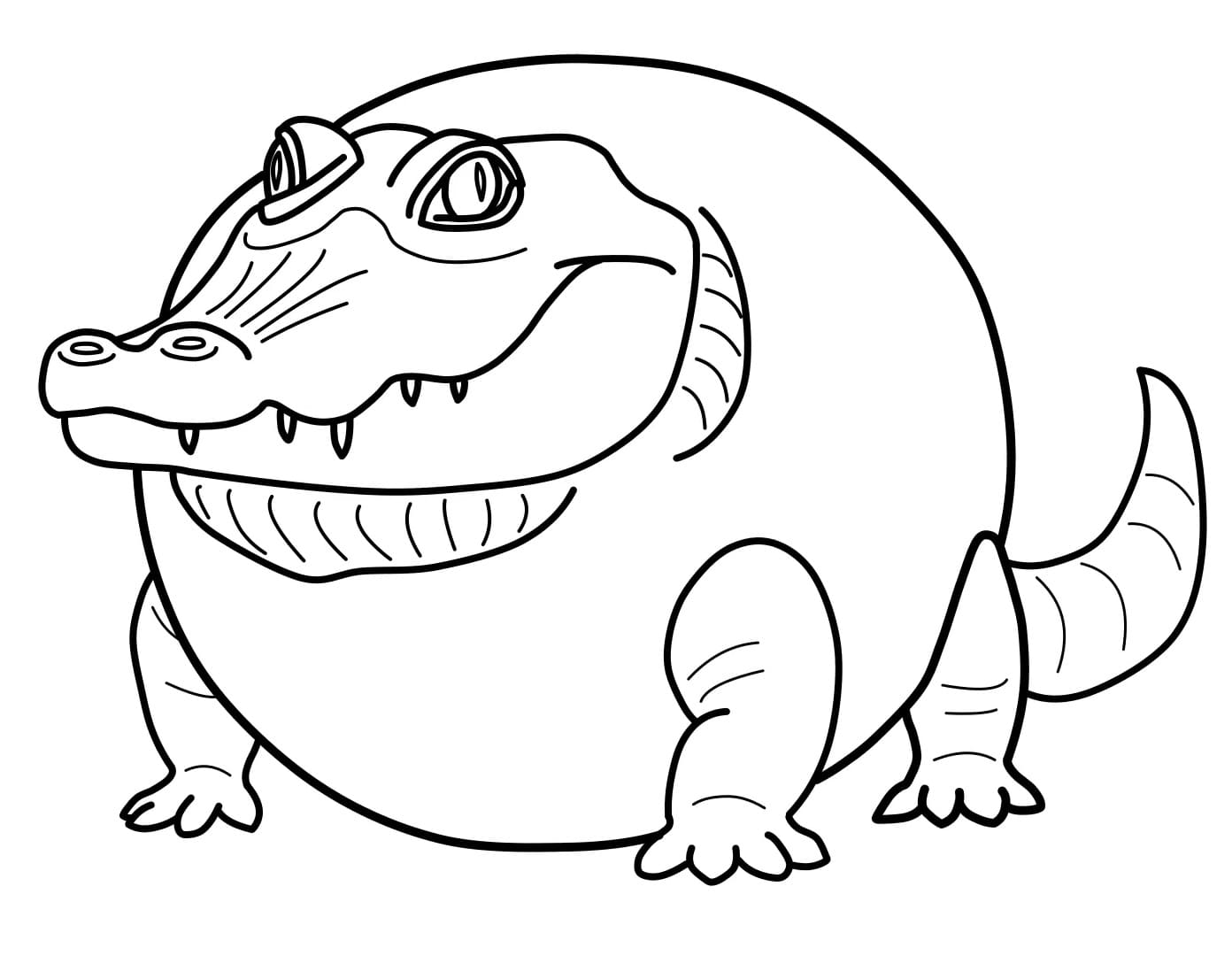 Brainrot Glorbo Fruttodrillo coloring page, Print or Color Online for Free