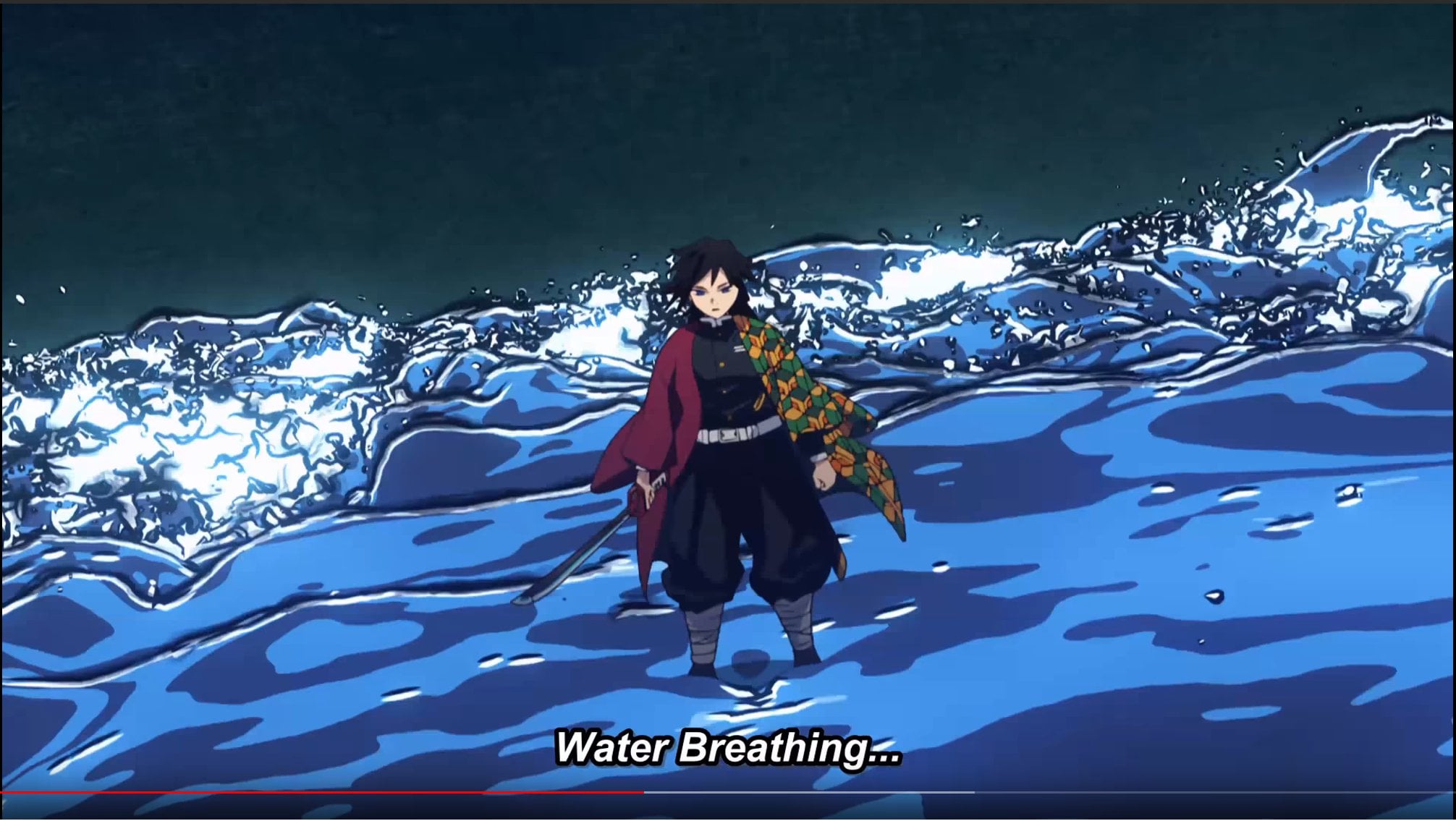 Can Anyone Provide Me A 4K 2K 1080p 720p Quality Of Giyu Tomioka (full Body) Alone Without The Water And Surrounds? I Wanna Make A Animated Wallpaper About It But I Can't Find On Internet (