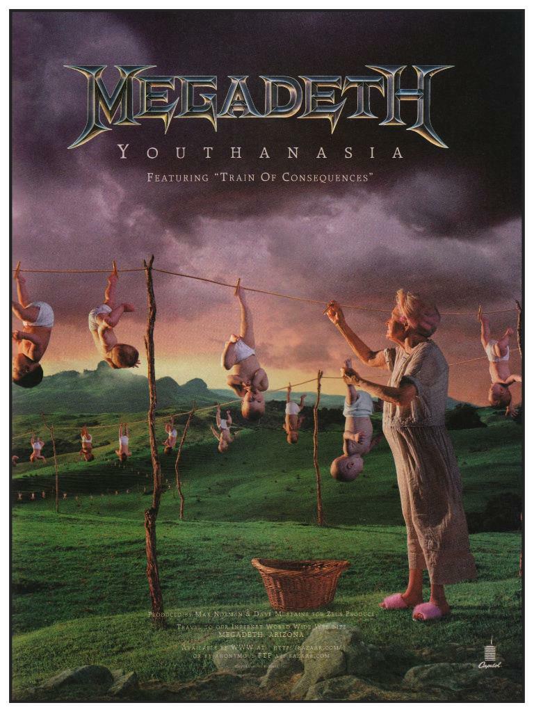 Megadeth Wall PRINT Metal Art