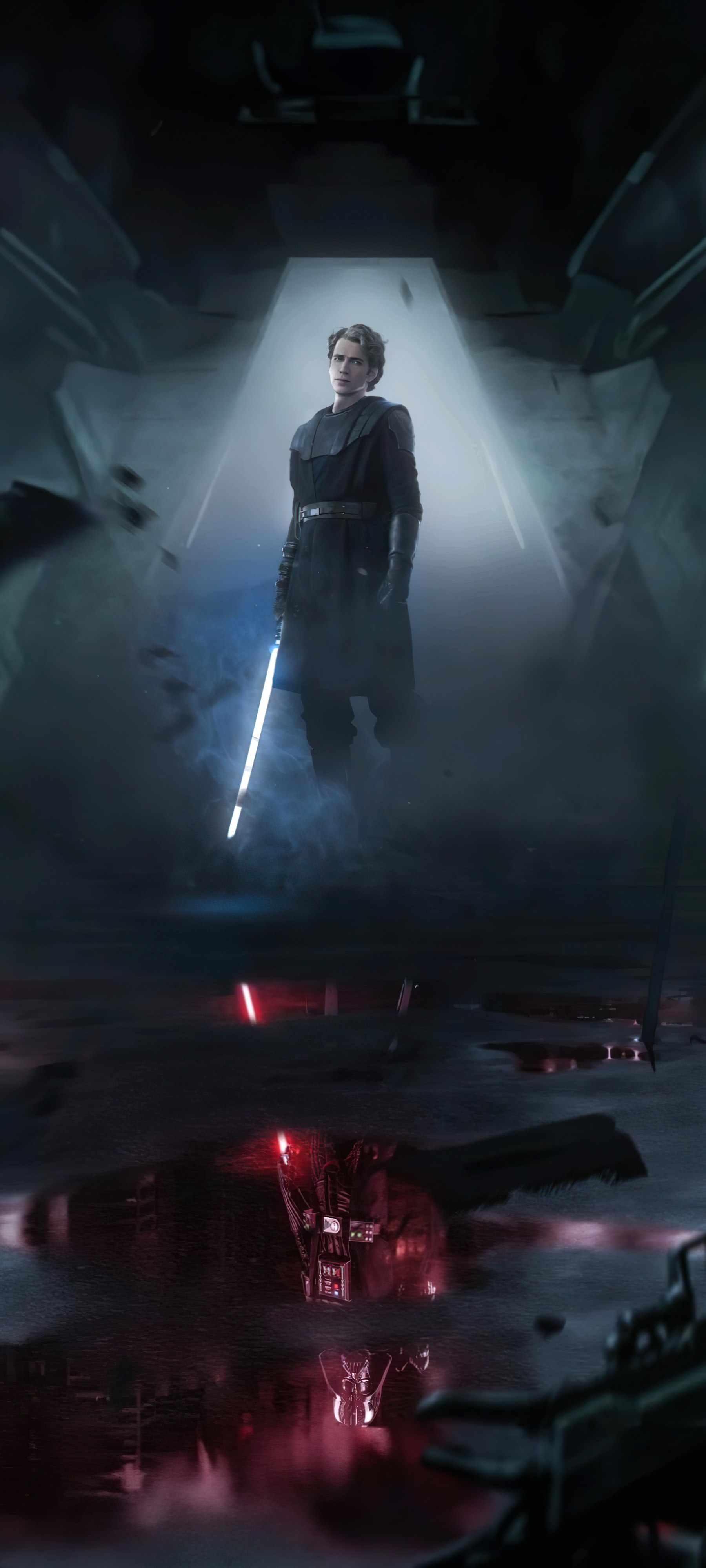 Star Wars, Anakin Skywalker Darth Vader Wallpaper (by BossLogic) [1800x3998]