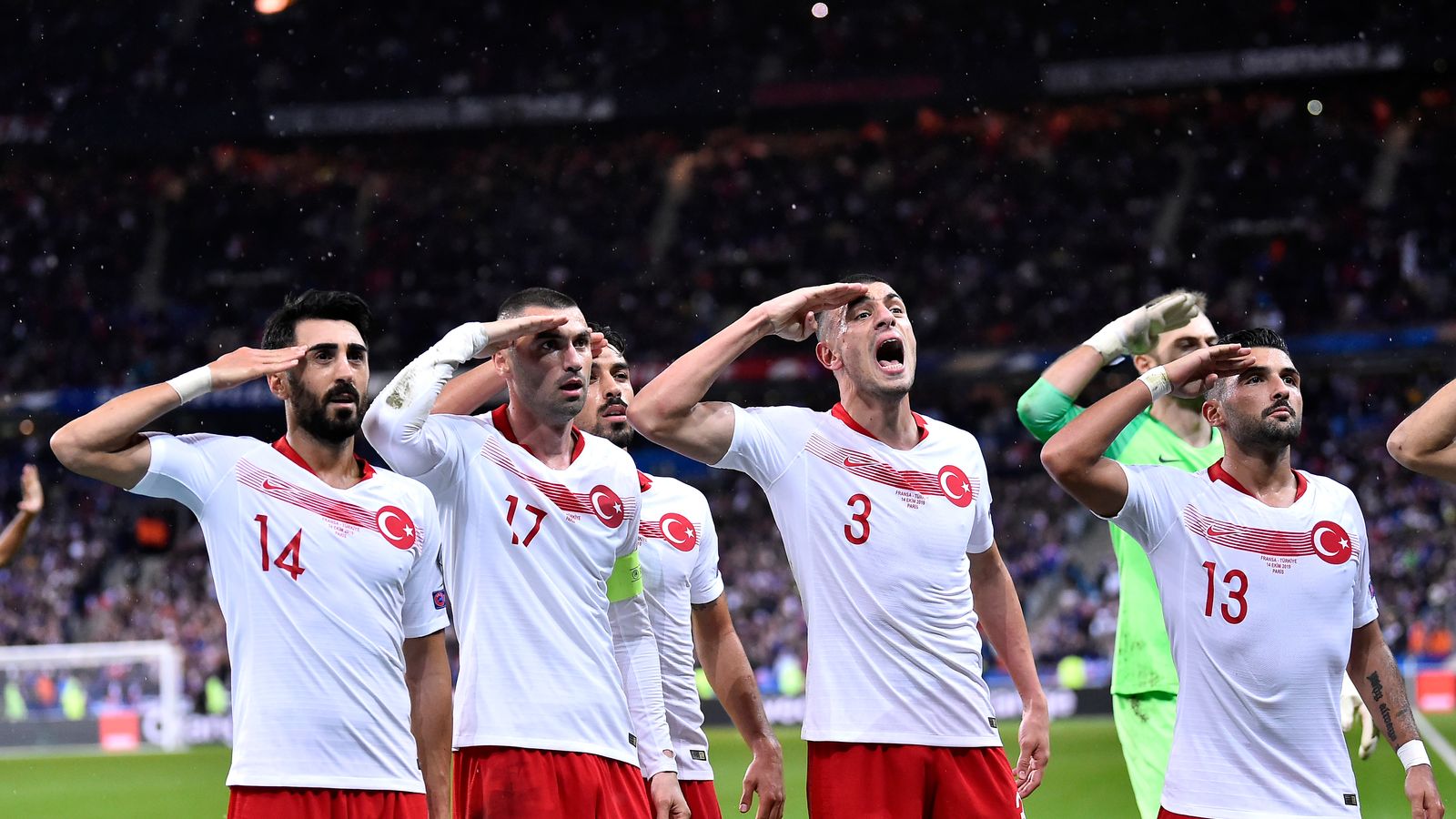 Turkey Stars Defy UEFA Investigation To Give Military Style Salutes For Second Time