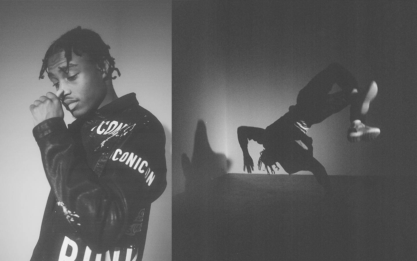 Download Lil Tjay Black And White Hiphop Wallpaper