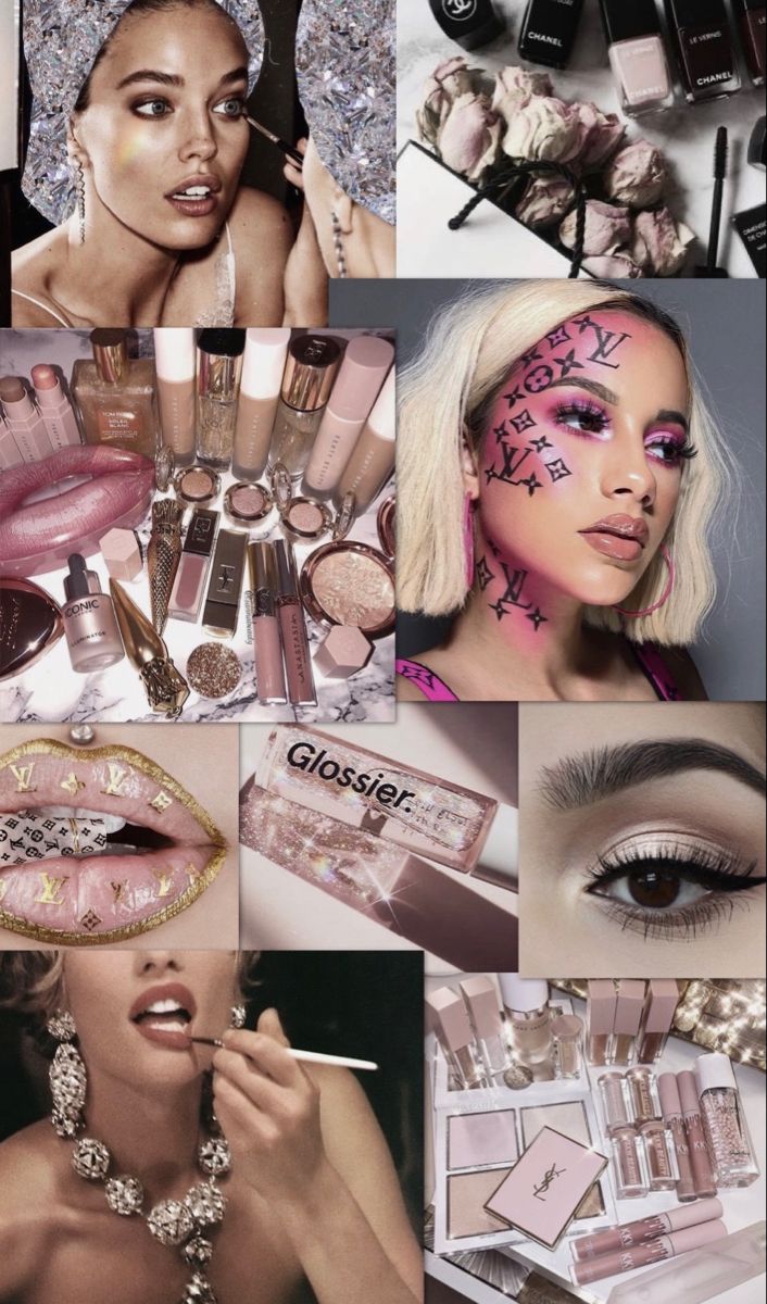 Makeup Collage Wallpaper