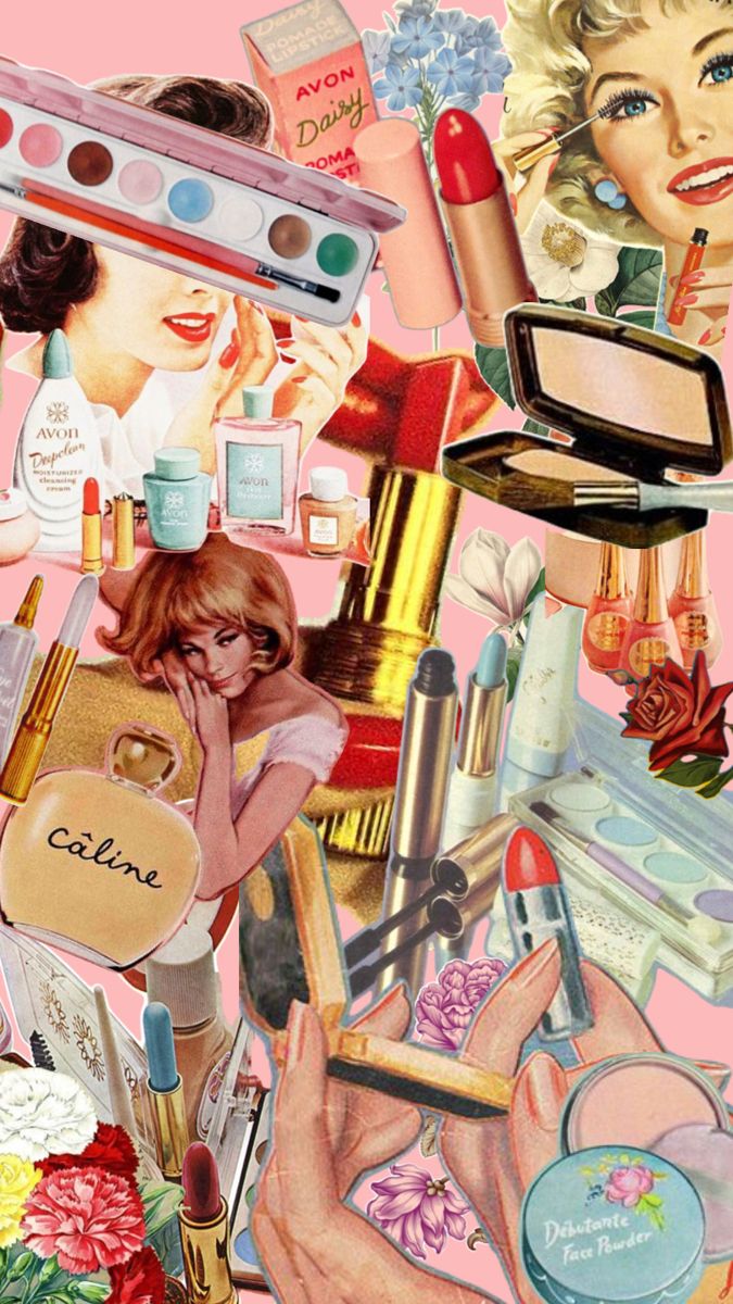 Vintage makeup. Makeup collage, Vintage makeup, Aesthetic collage