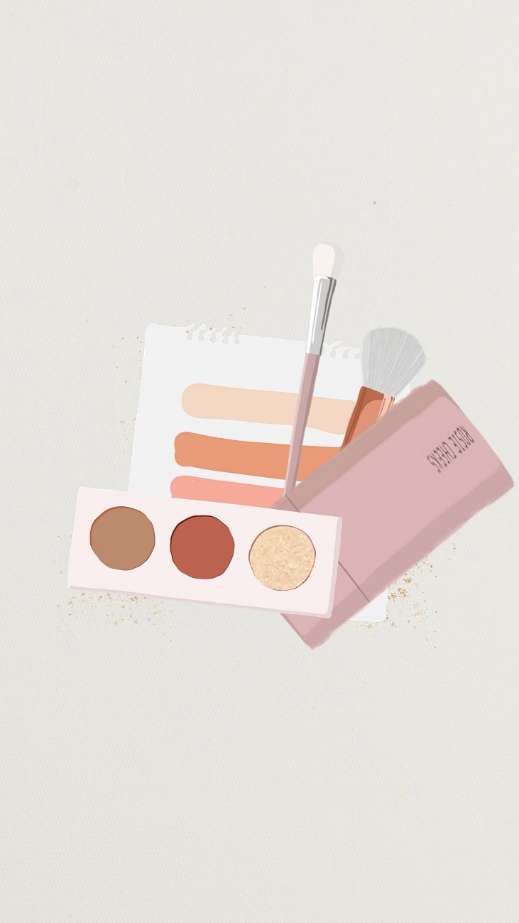 Beauty makeup aesthetic background, paper
