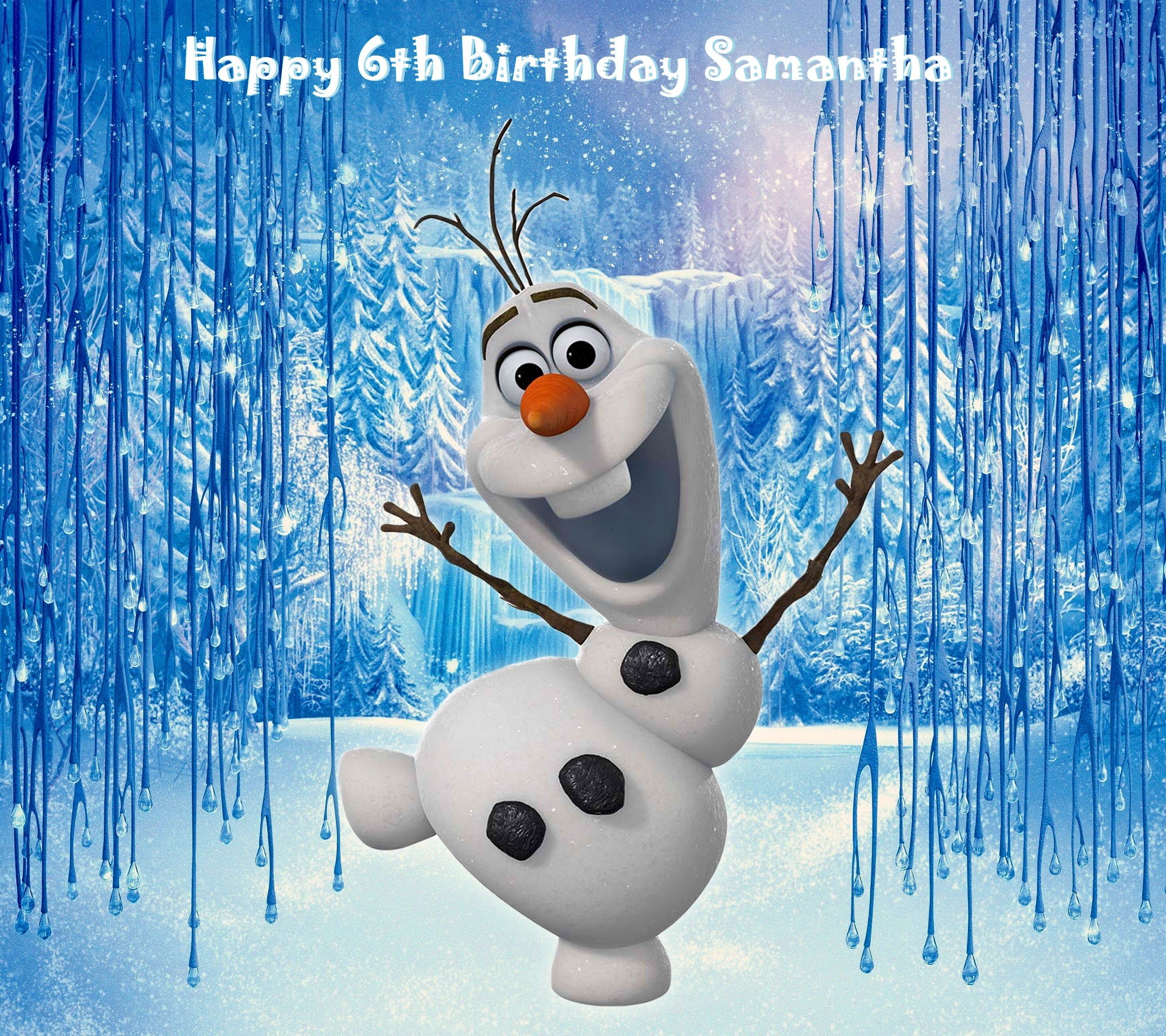 Olaf Frozen Edible Cake Topper Decoration
