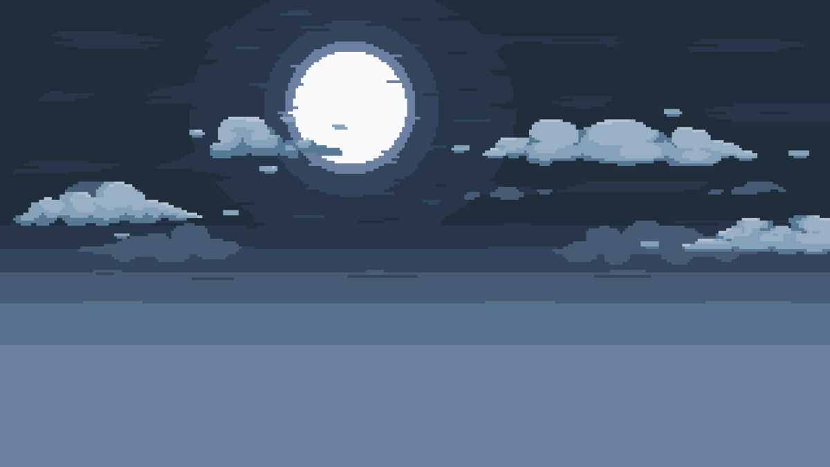 2D Pixel Art Background ( 10 Sky & Cloud ) D Environments. Unity Asset Store