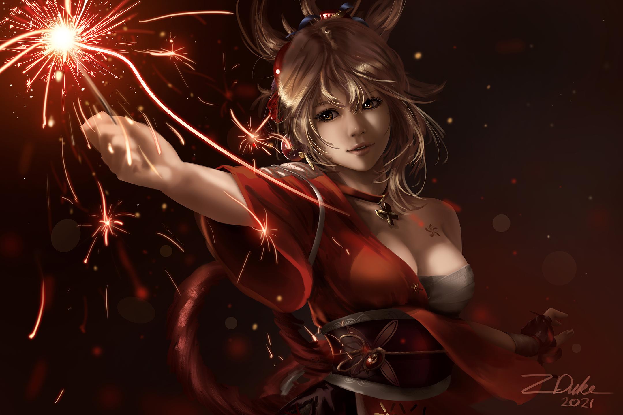 Yoimiya Fanart, R Genshin_Impact