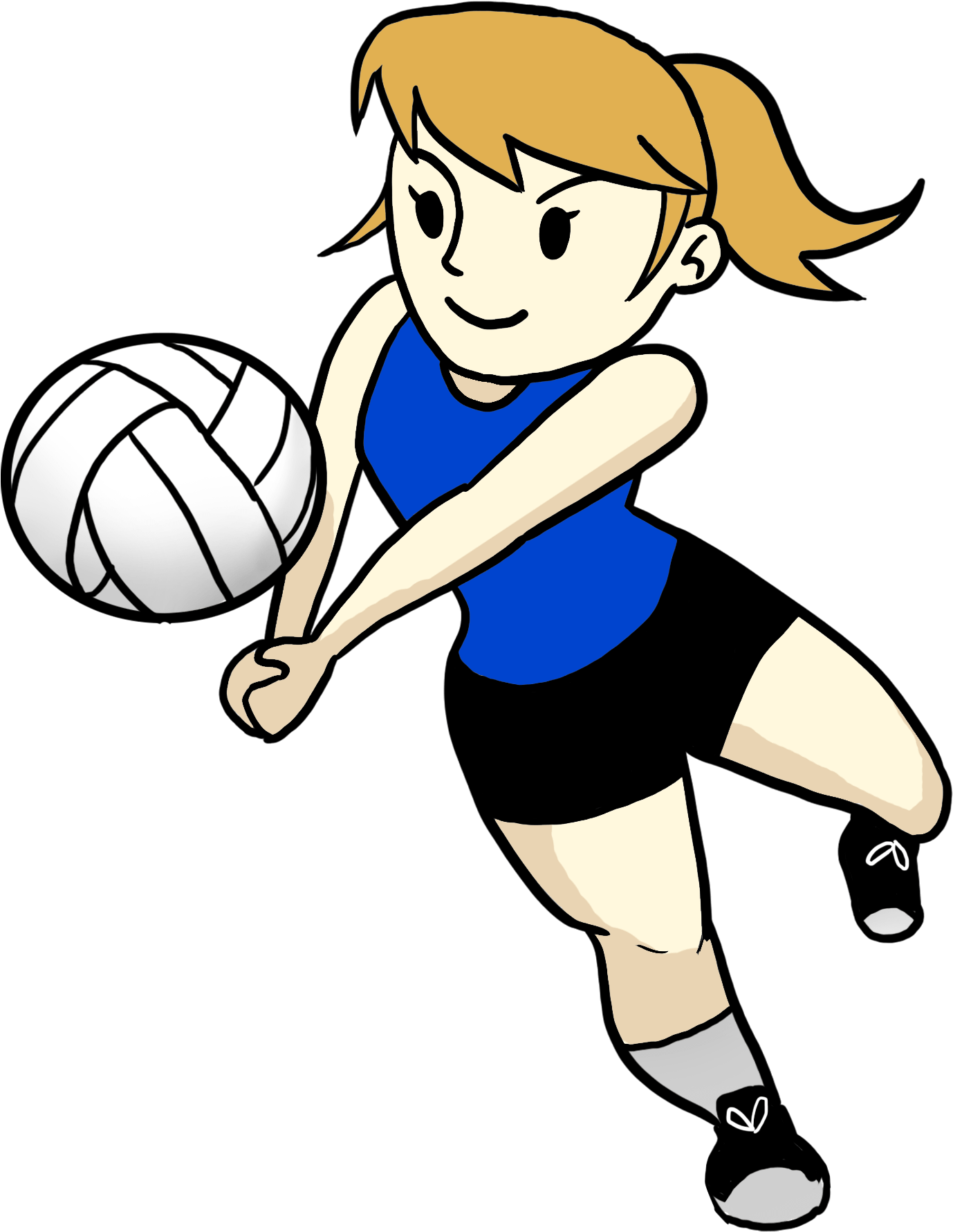 Download Animated Volleyball Player Clipart