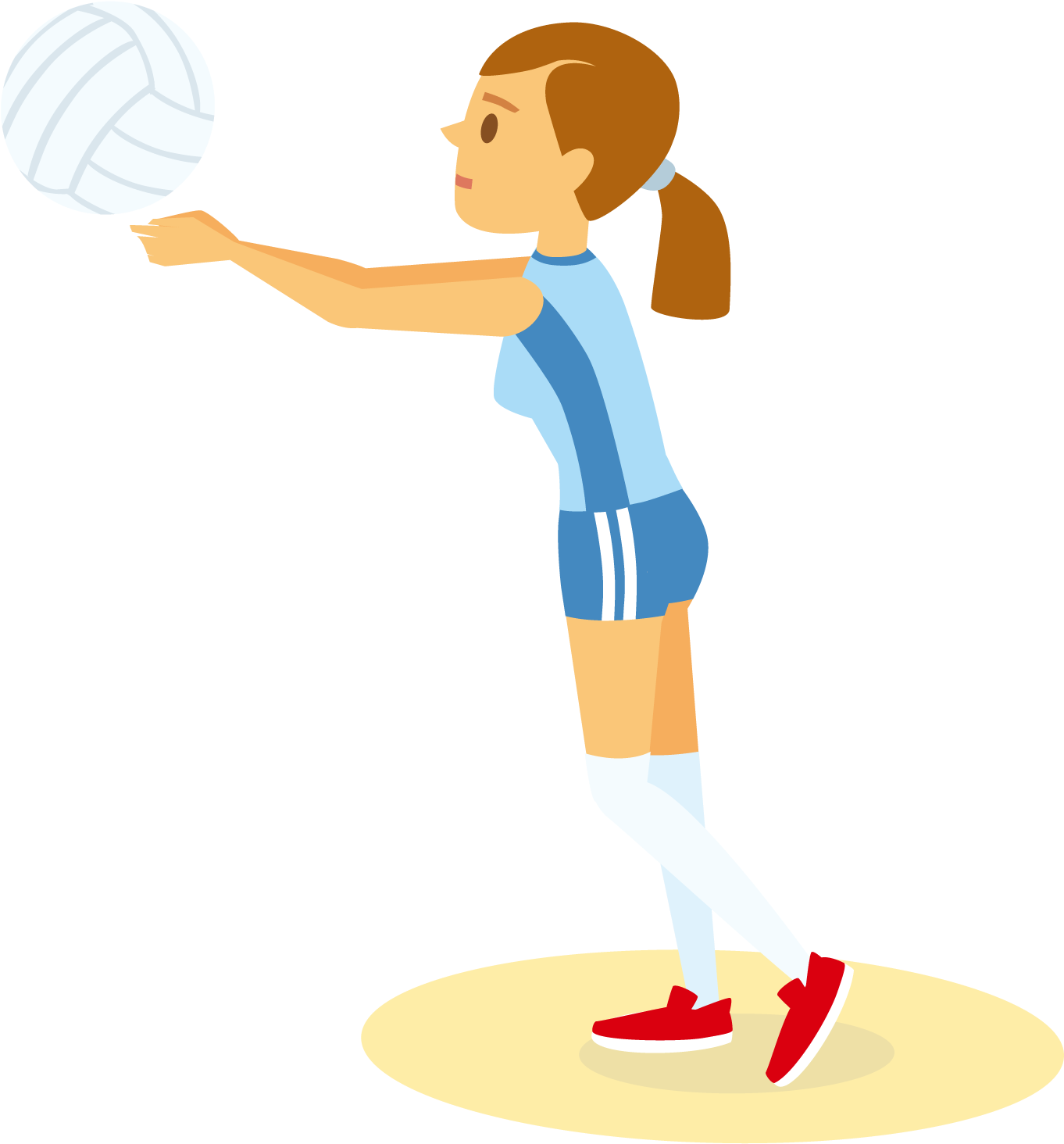 Download Female Volleyball Player Clipart
