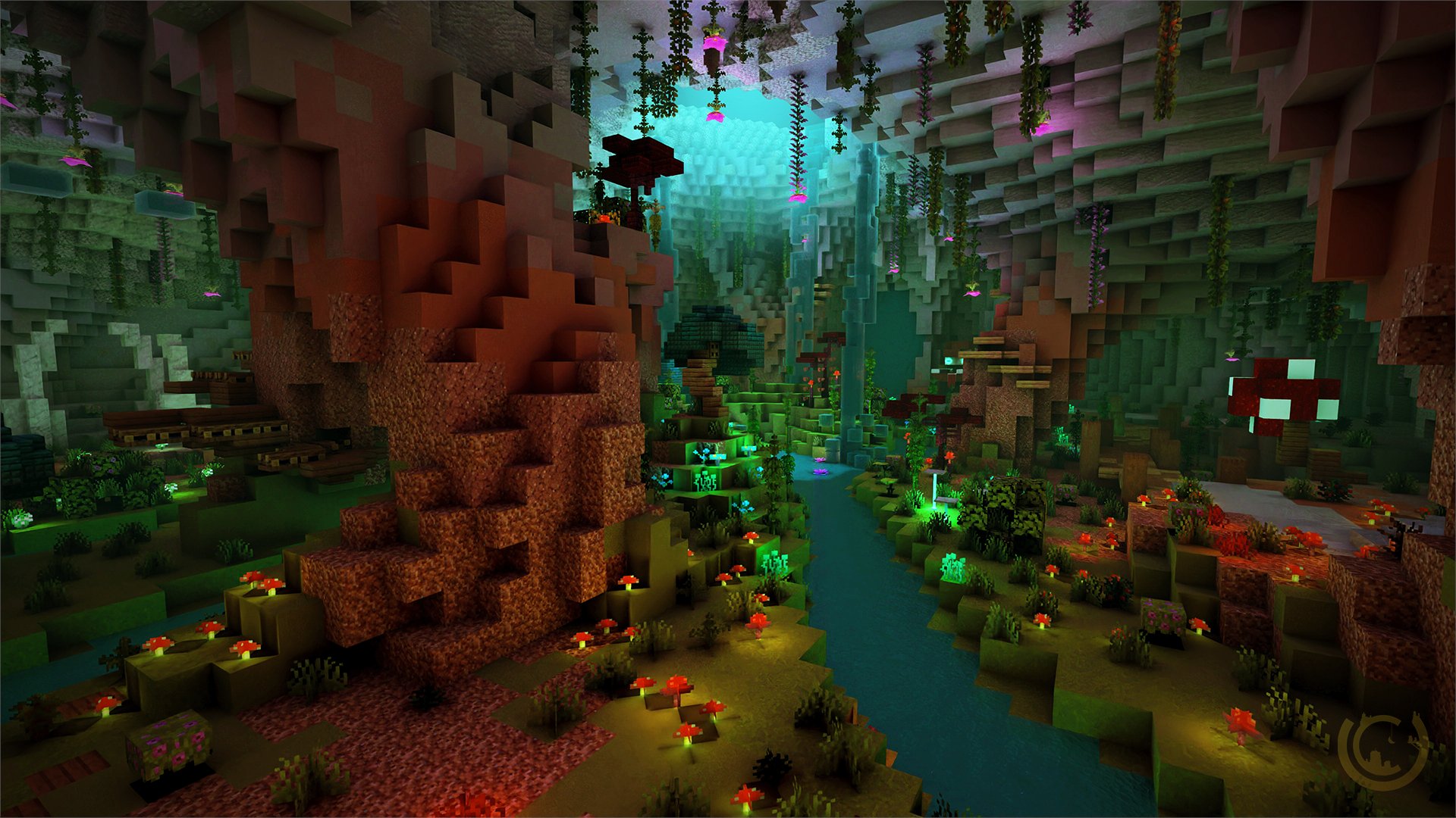 UtoCraft Build Team - ❤️ Notre dernier projet, une grotte envahie par la végétation. - Our latest project: an overgrown cave