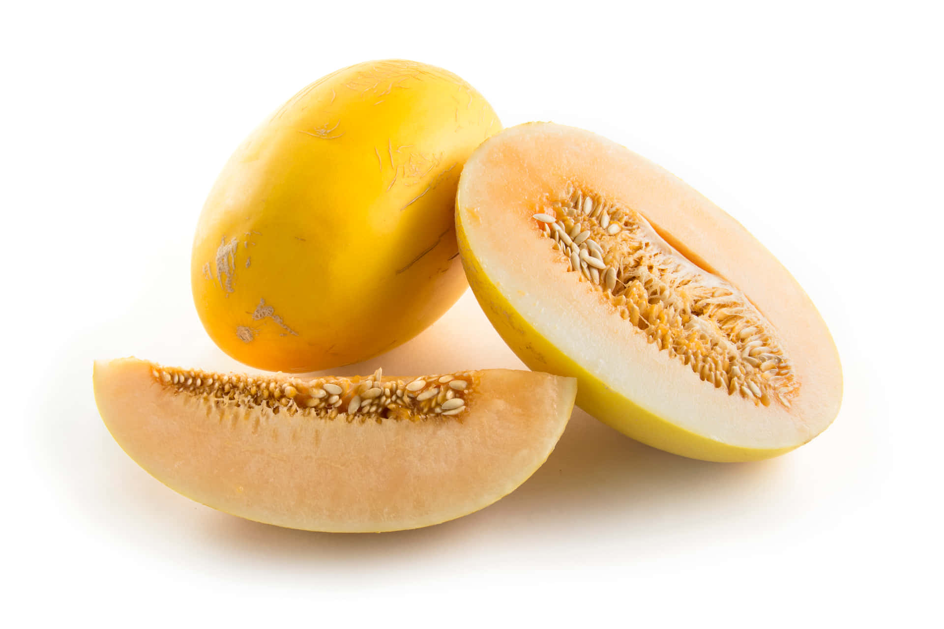 Download Golden Cantaloupe Fruit Crenshaw Melons Wallpaper