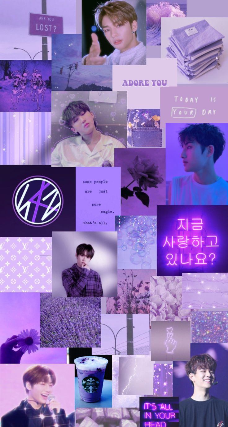 Purple Stray Kids Wallpaper
