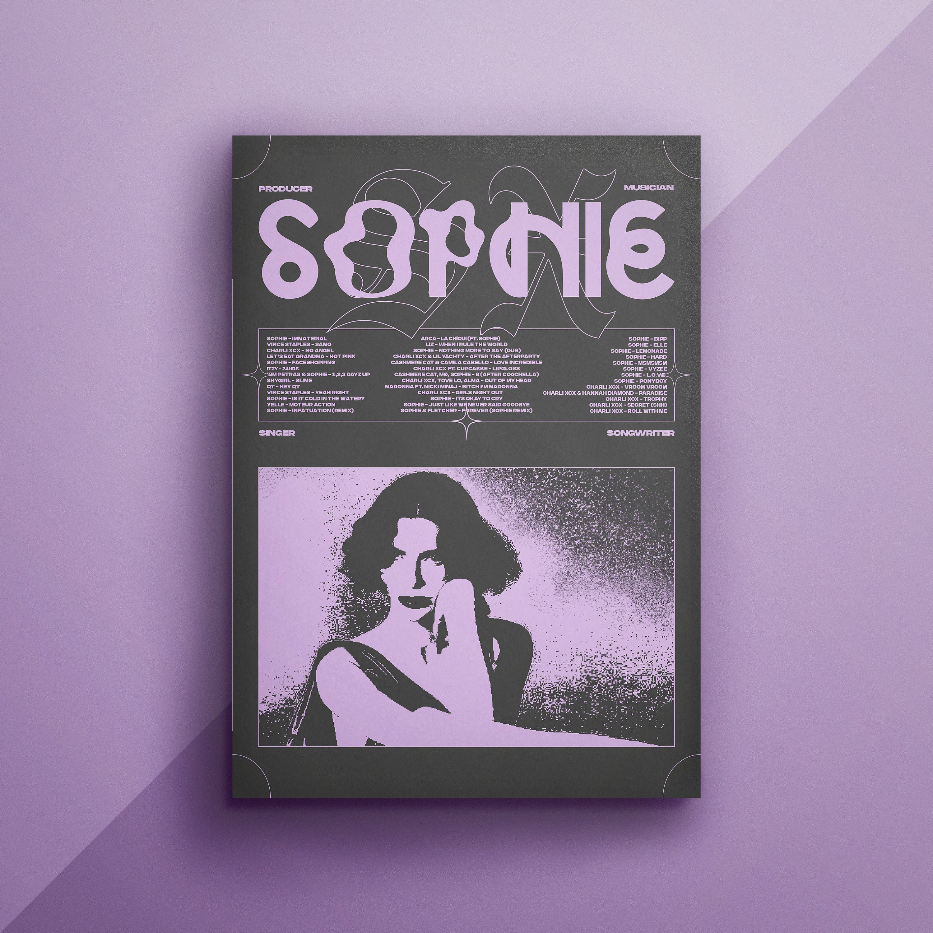 SOPHIE Xeon Poster Print. Sophie Poster (U.S. Shipping). Premium Matte Vertical Posters