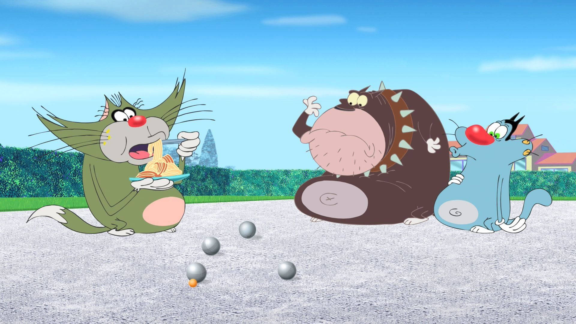 Oggy And The Cockroaches Wallpaper