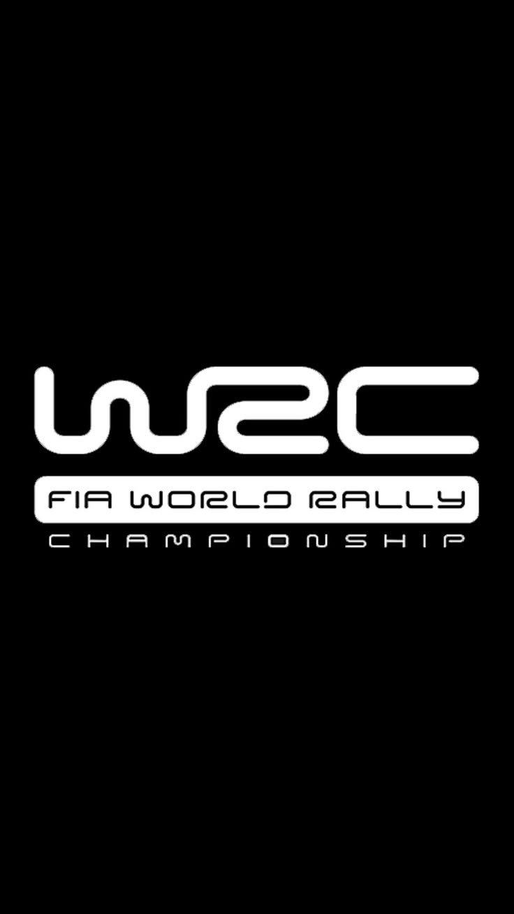 World Rally Championship Logo on Black Background
