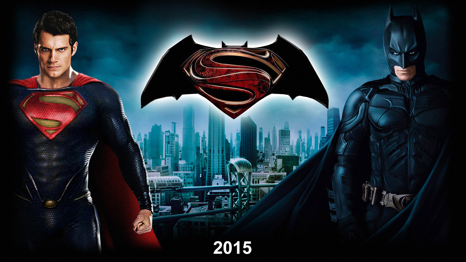 Batman v Superman 2016 Movie Poster. Free Download Batman v