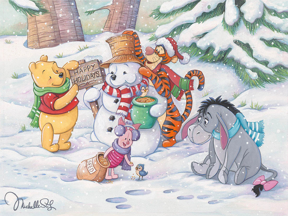 Pooh's Winter Holiday Rolled