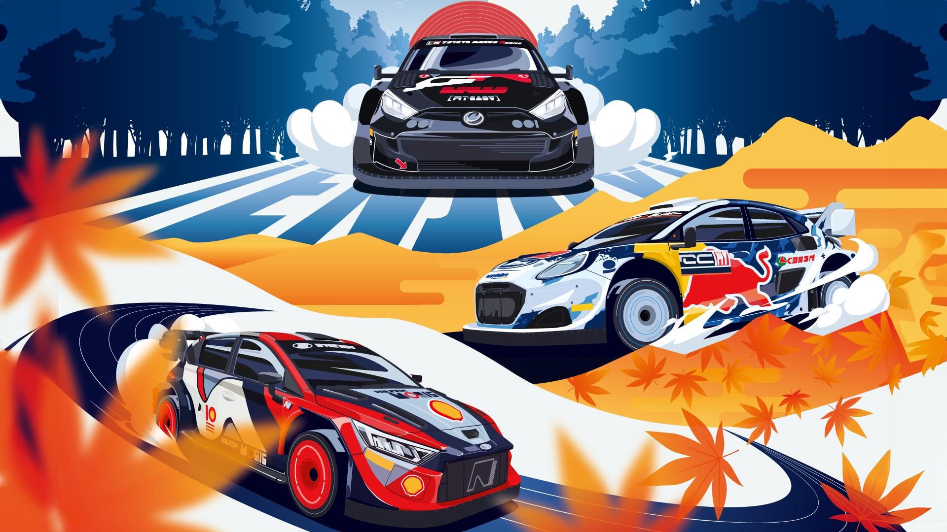 Desktop Wallpaper for 1080p displays (Created from the Rally Japan Website)
