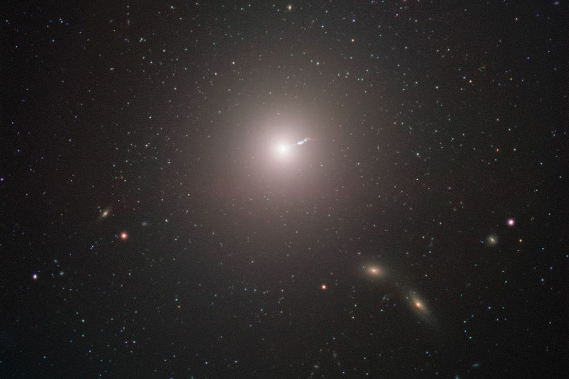 Flare from supermassive black hole M87 astounds in image