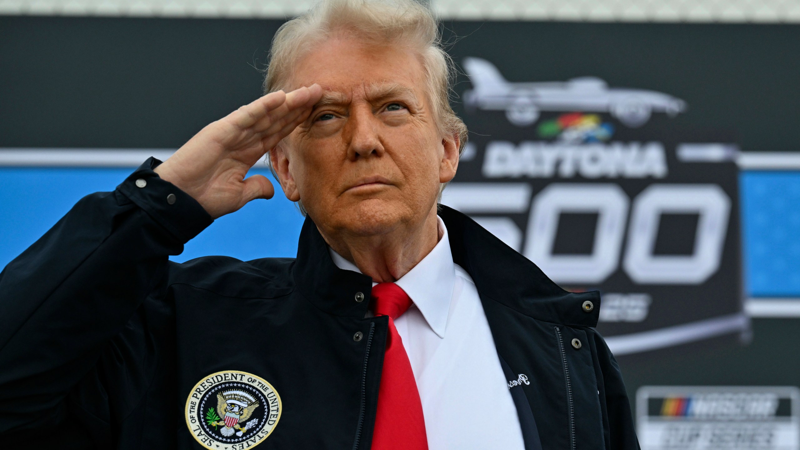 Trump attends the Daytona 500 and says the spirit of NASCAR will 'fuel America's Golden Age'. WRIC ABC 8News