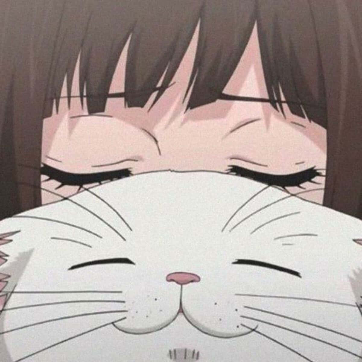 Download Anime Girls Pfp Cat Wallpaper