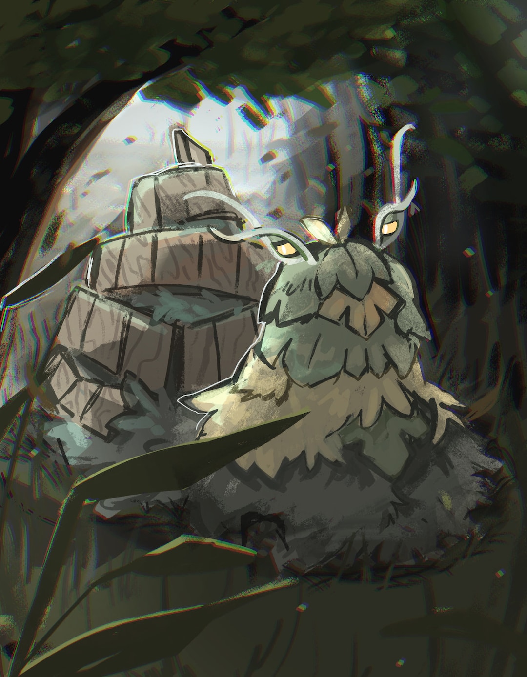 Wo Chien Pokemon Print 8.5x11 Artwork Fan Art Gift For Fans Room Decor