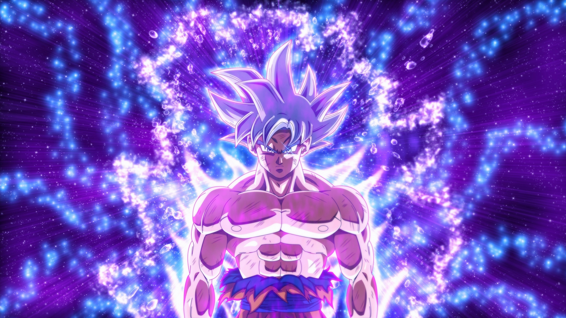Ultra instinct goku dragon ball blue power wallpaper