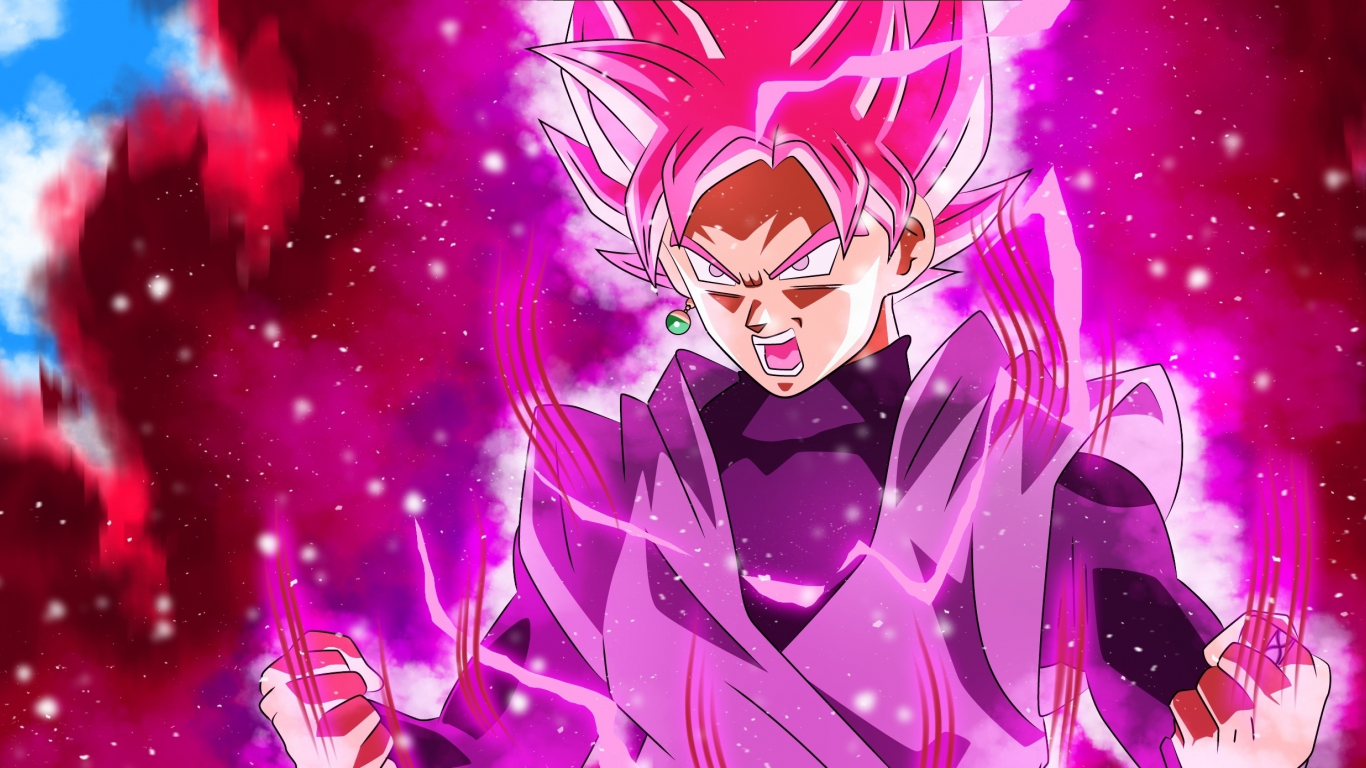 Full power dragon ball super black goku wallpaper background