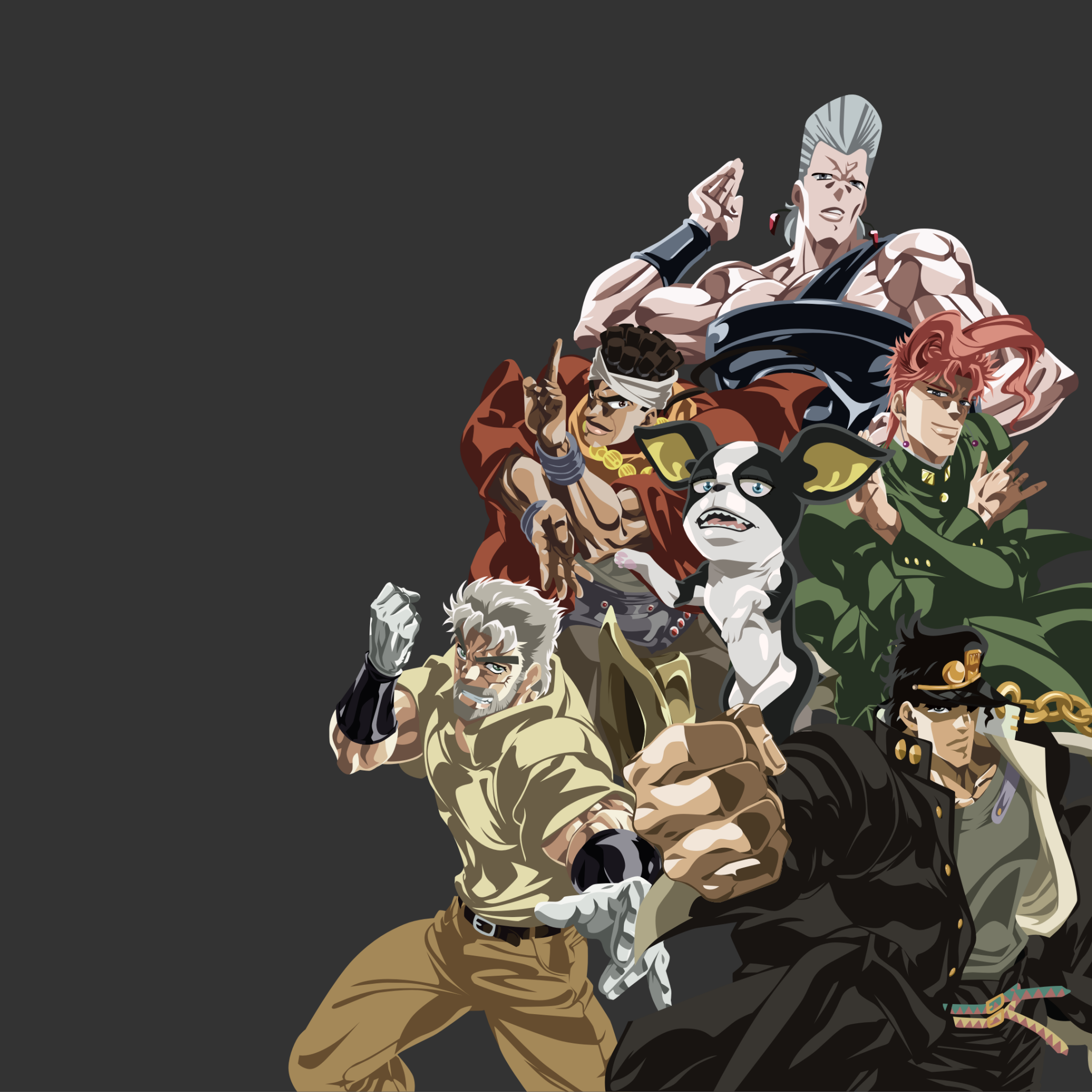 JoJo's Bizarre Adventure Stardust Crusaders 4K Wallpaper