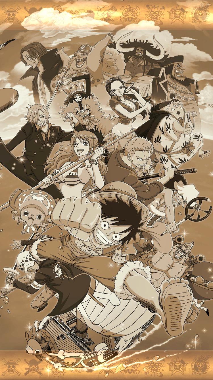 One piece treasure cruise wallpaper with little bit color edit