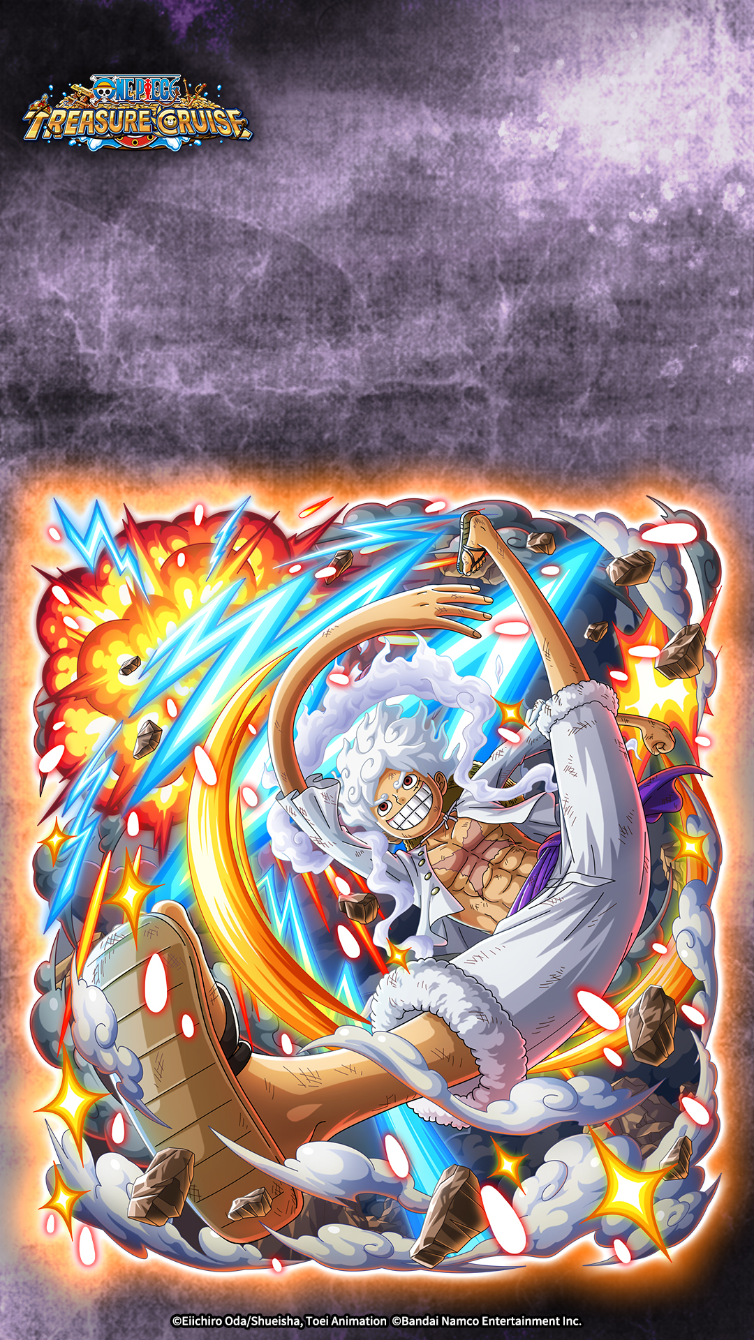 ONE PIECE Treasure Cruise!! To celebrate Luffy getting a new Super Evolution, how about a new wallpaper for your PC and smartphone? Enjoy this beautiful art