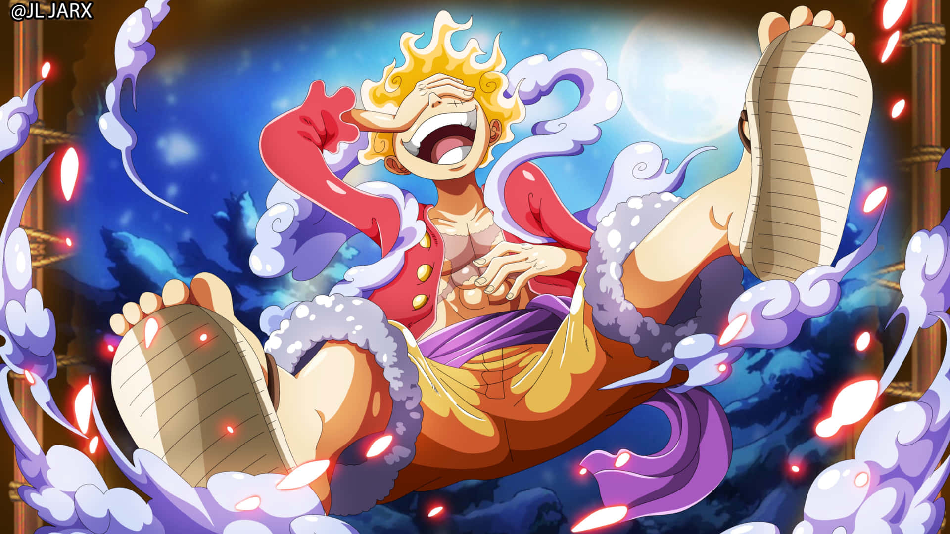 Download One Piece Character Laughing 5k Wallpaper