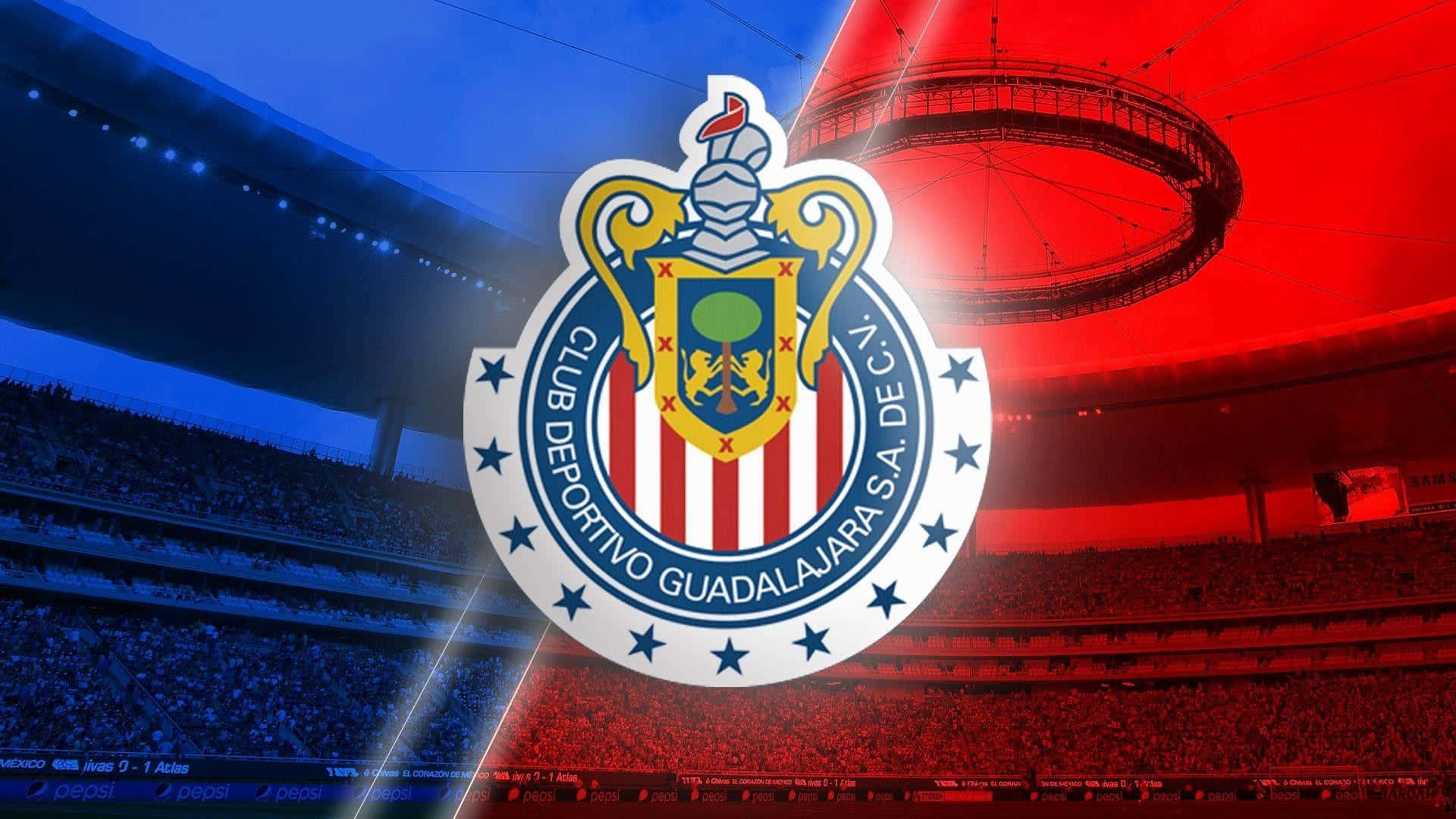 Download Chivas Soccer Team Emblem Stadium Background Wallpaper