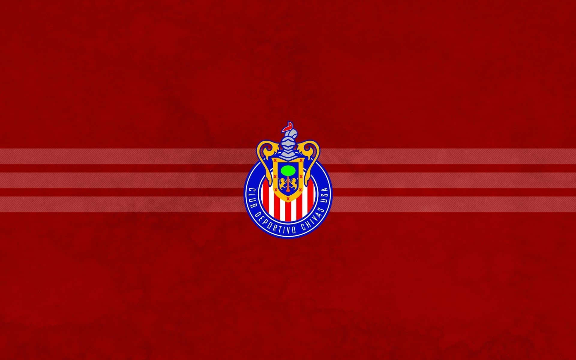 Download Chivas Soccer Team Logoon Red Background Wallpaper