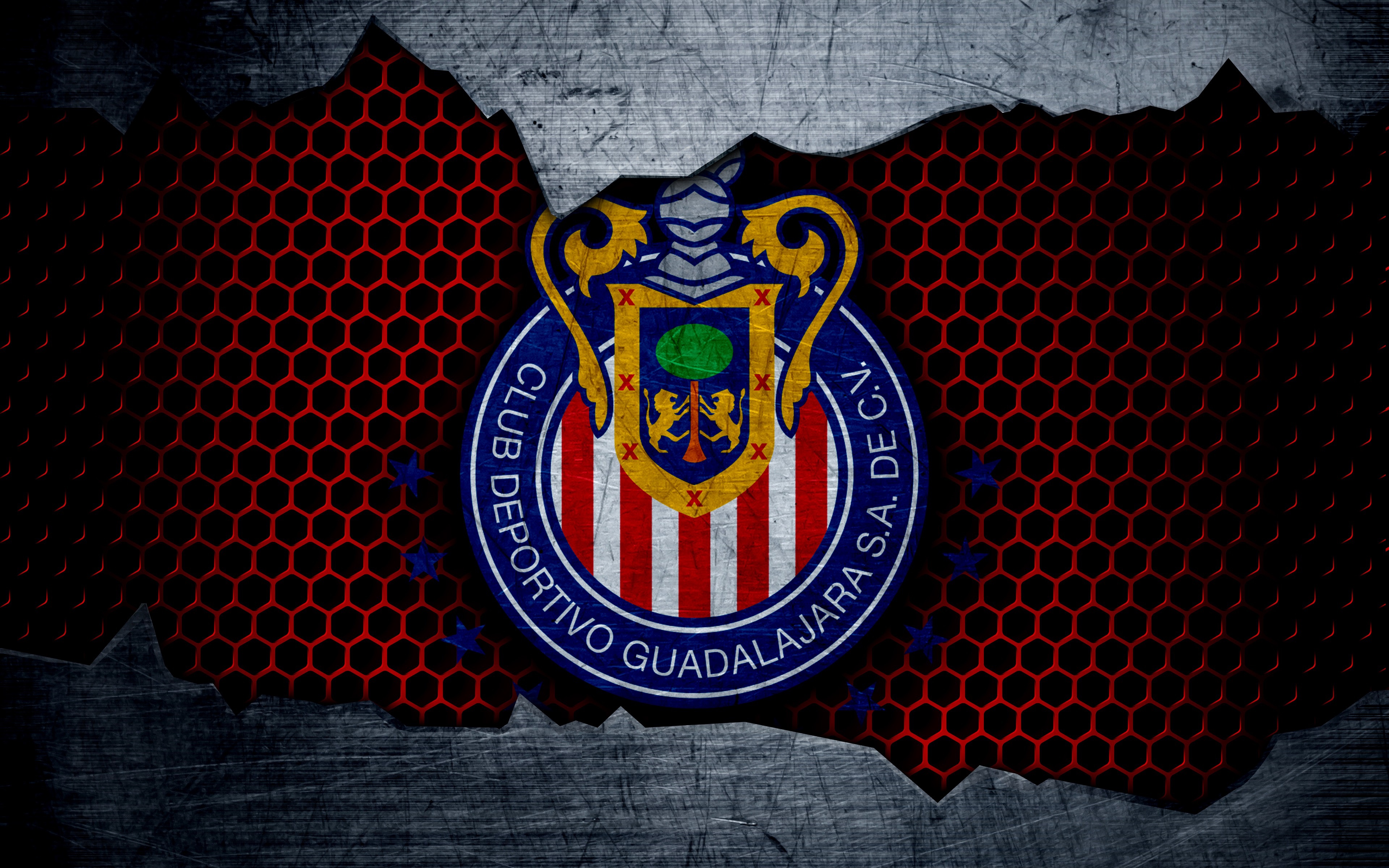 Wallpaper wallpaper, sport, logo, football, Guadalajara Chivas for mobile and desktop, section спорт, resolution 3840x2400