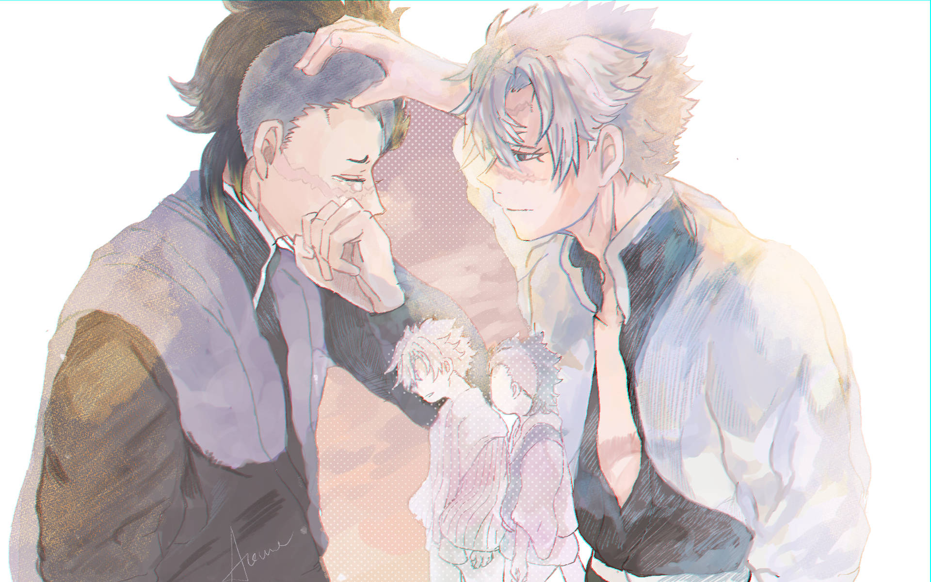 Download free Sad Fanart Genya And Sanemi Wallpaper