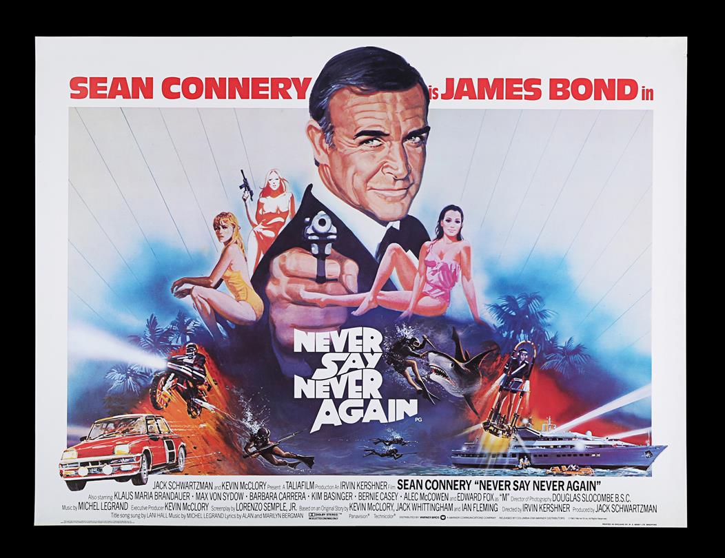 Lot SAY NEVER AGAIN Quad Poster, 1983
