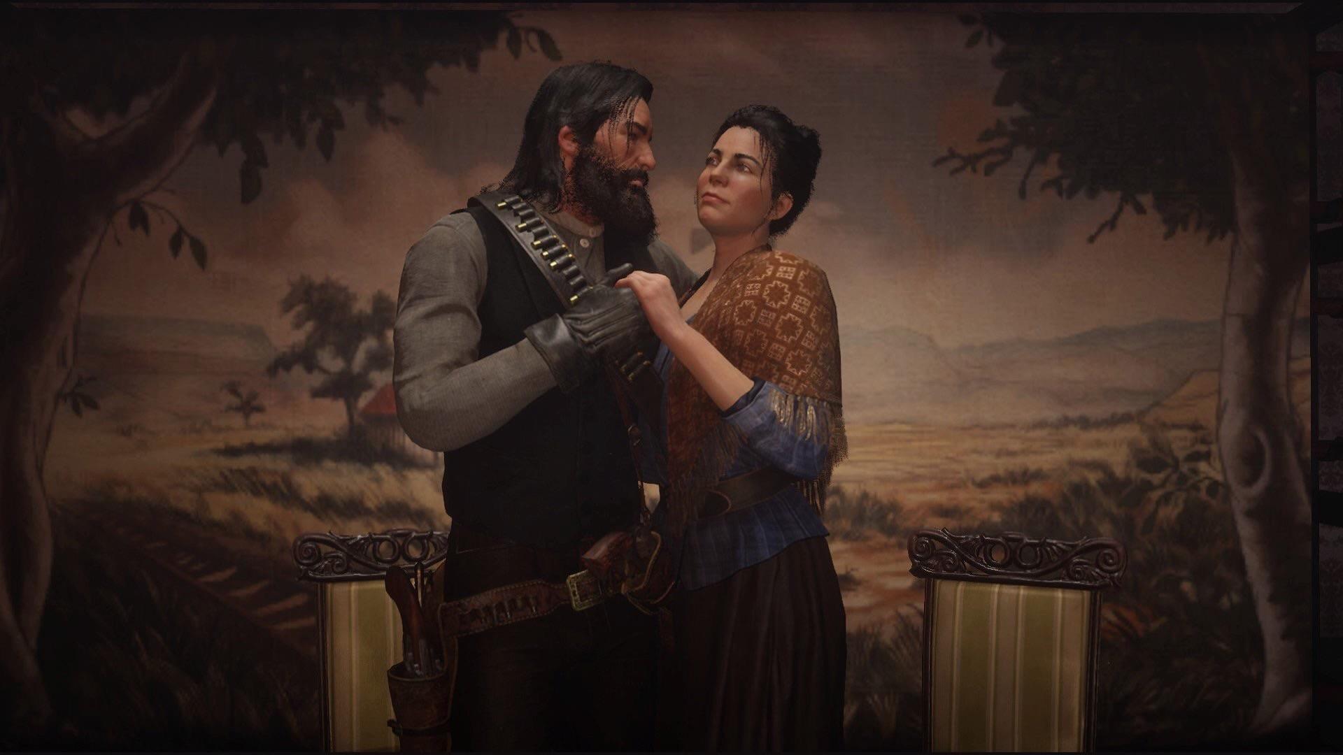 Mr. John Marston trying to impress Abigail