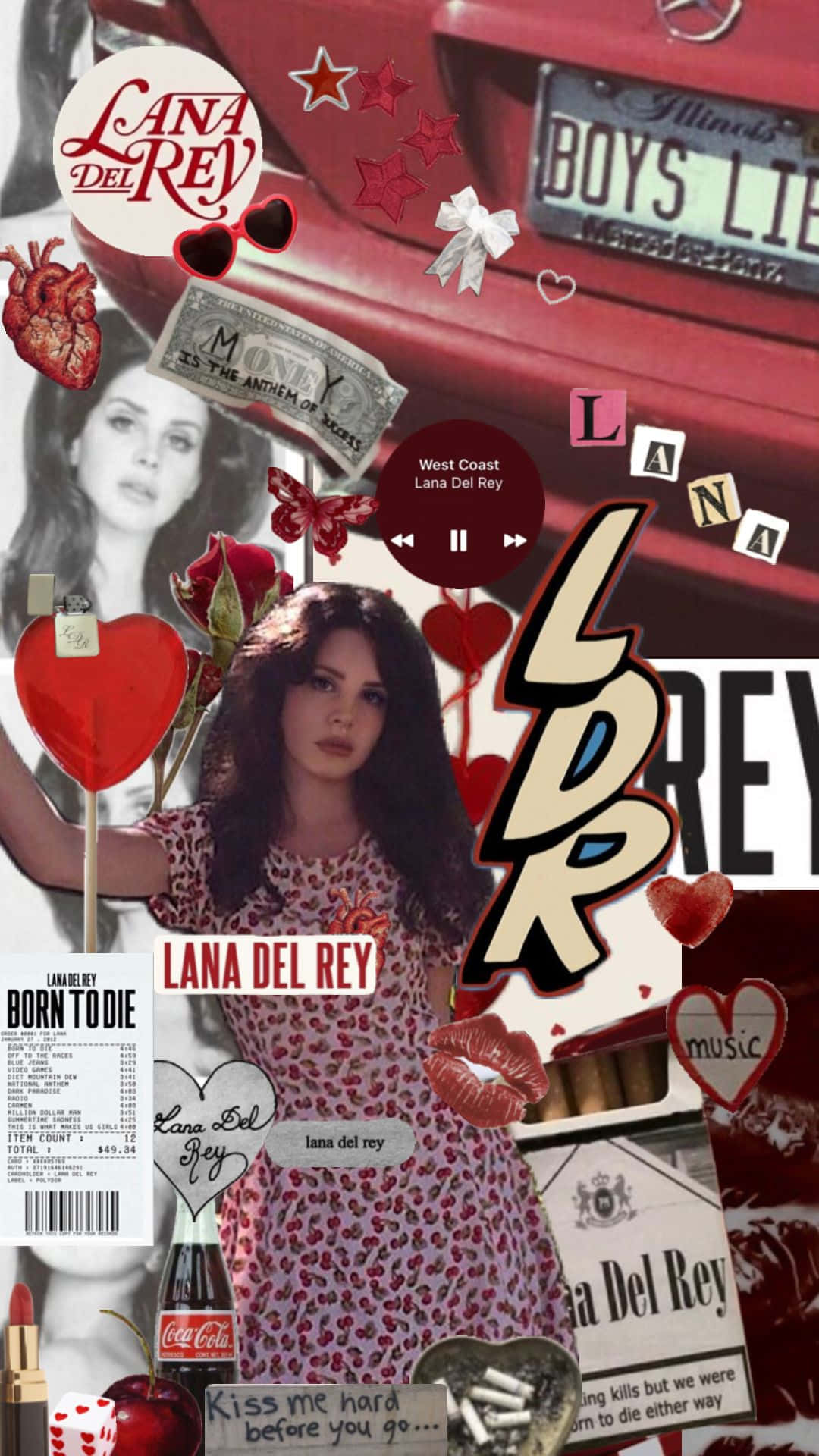 Download Lana Del Rey Collage Aesthetic Wallpaper