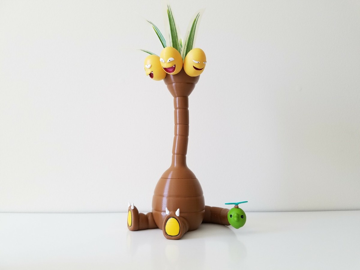 Alolan Exeggutor Planter Flower Pot Pokemon Birthday Gardener Gift Idea