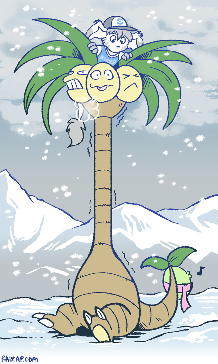 Alola Exeggutor and Jakkai by Chu - Fur Affinity [dot] net