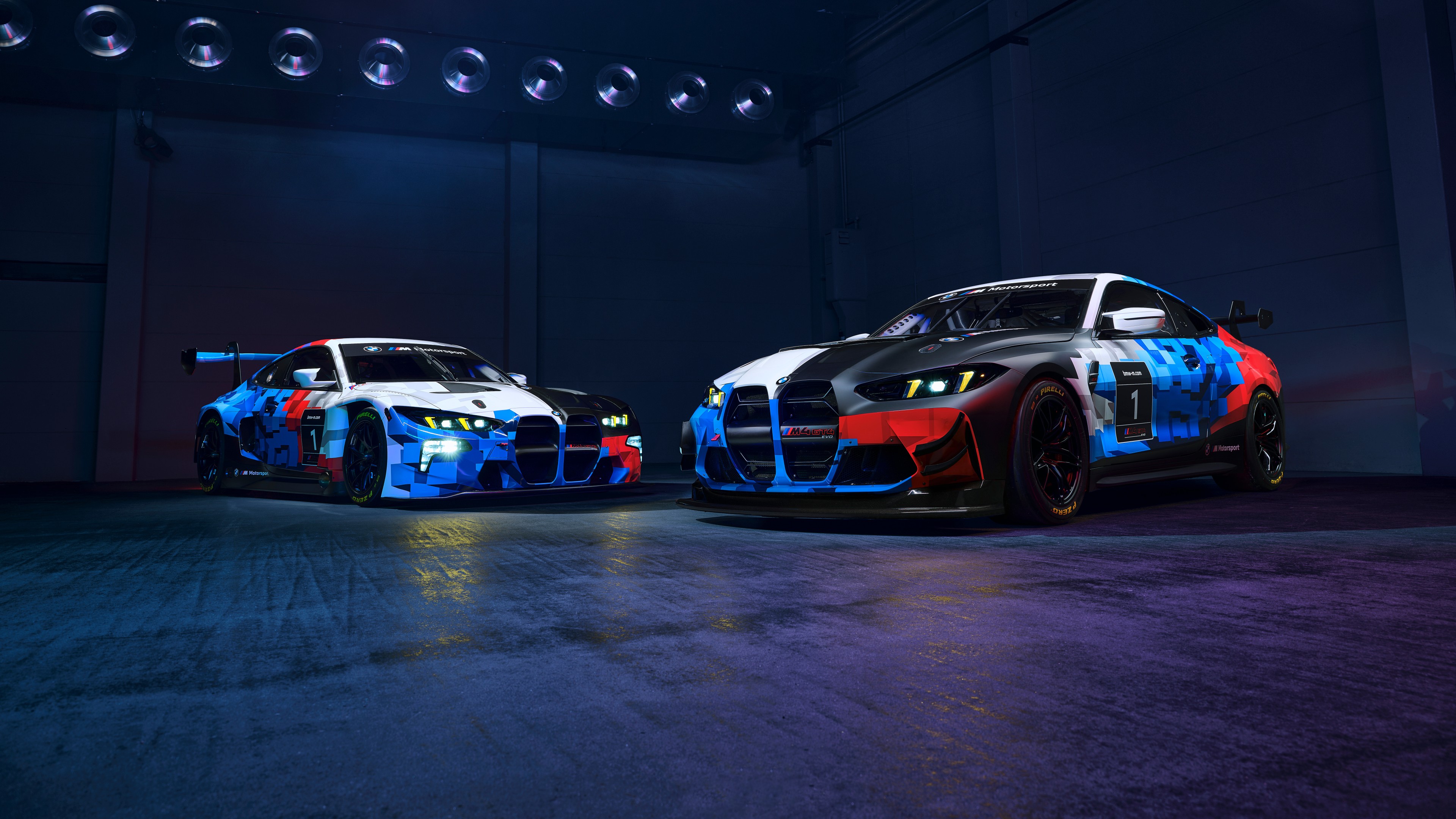 BMW M4 GT3 EVO & BMW M4 GT4 EVO 8K Wallpaper Car Wallpaper