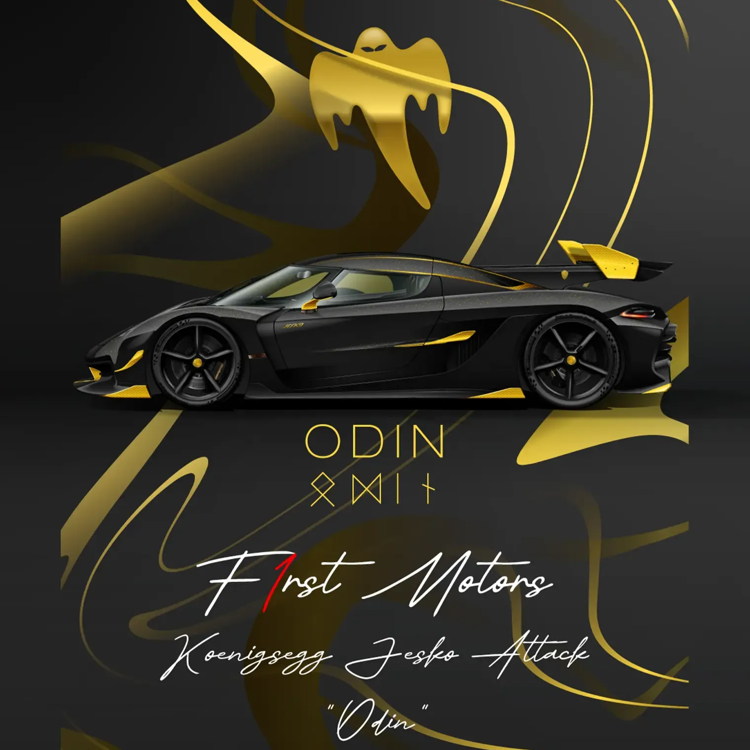 Koenigsegg Jesko Attack Odin Artwork
