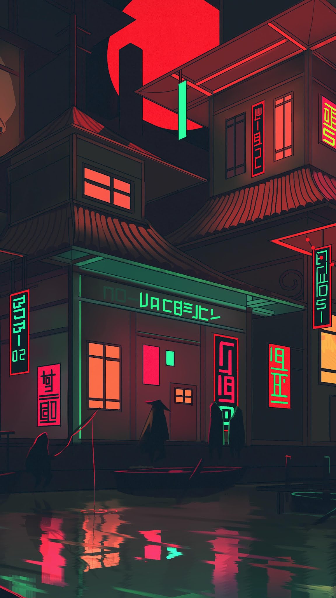 Wallpaper phone 4k style neon shallows