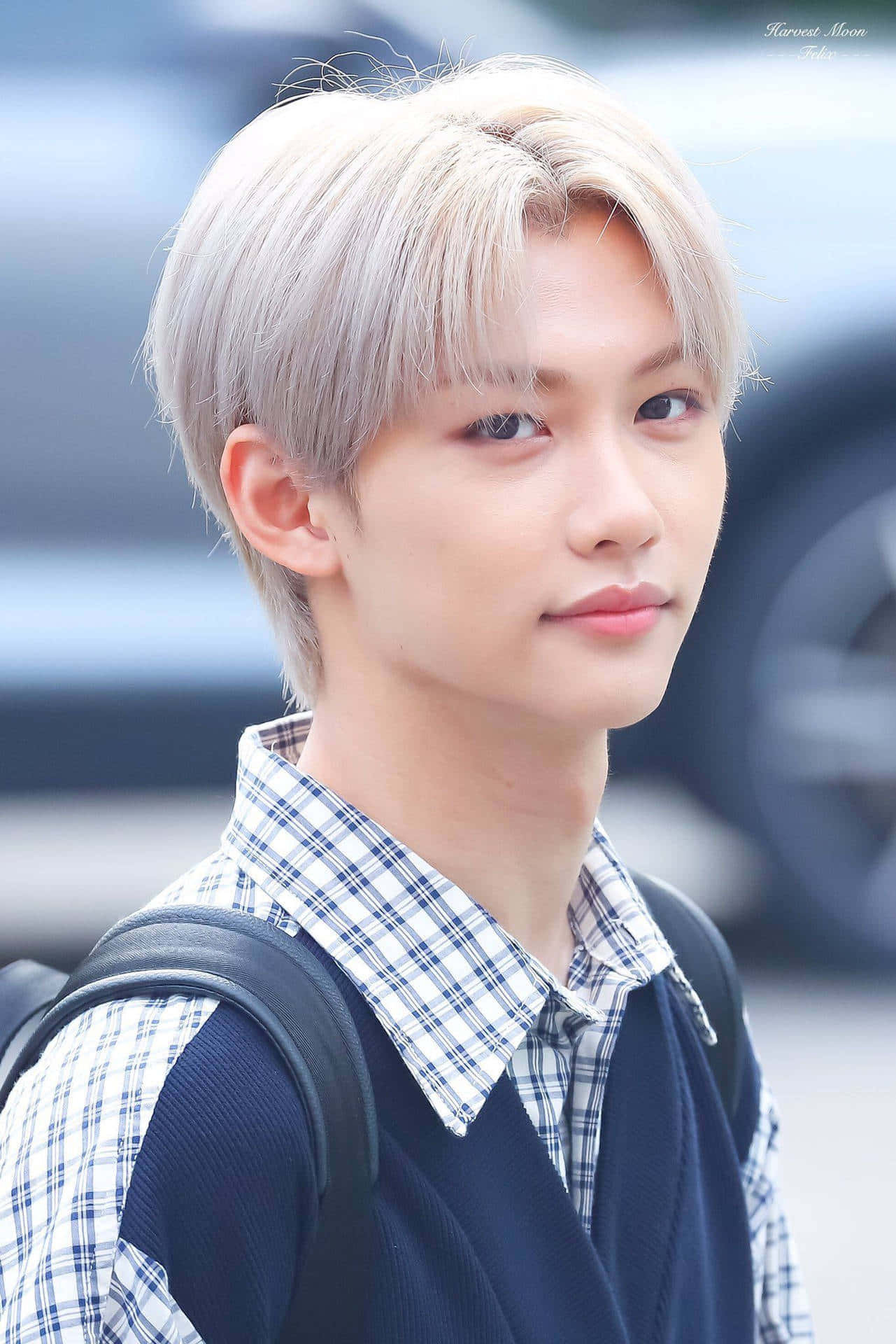 Download Felix of Stray Kids on the Beach Wallpaper