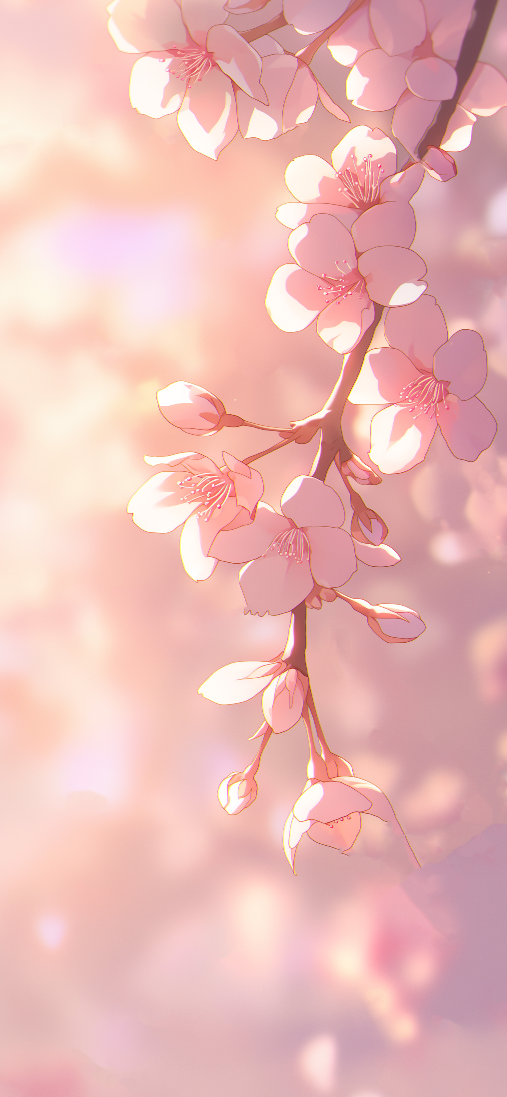 Sakura Blossom Soft Spring Wallpaper Wallpaper iPhone