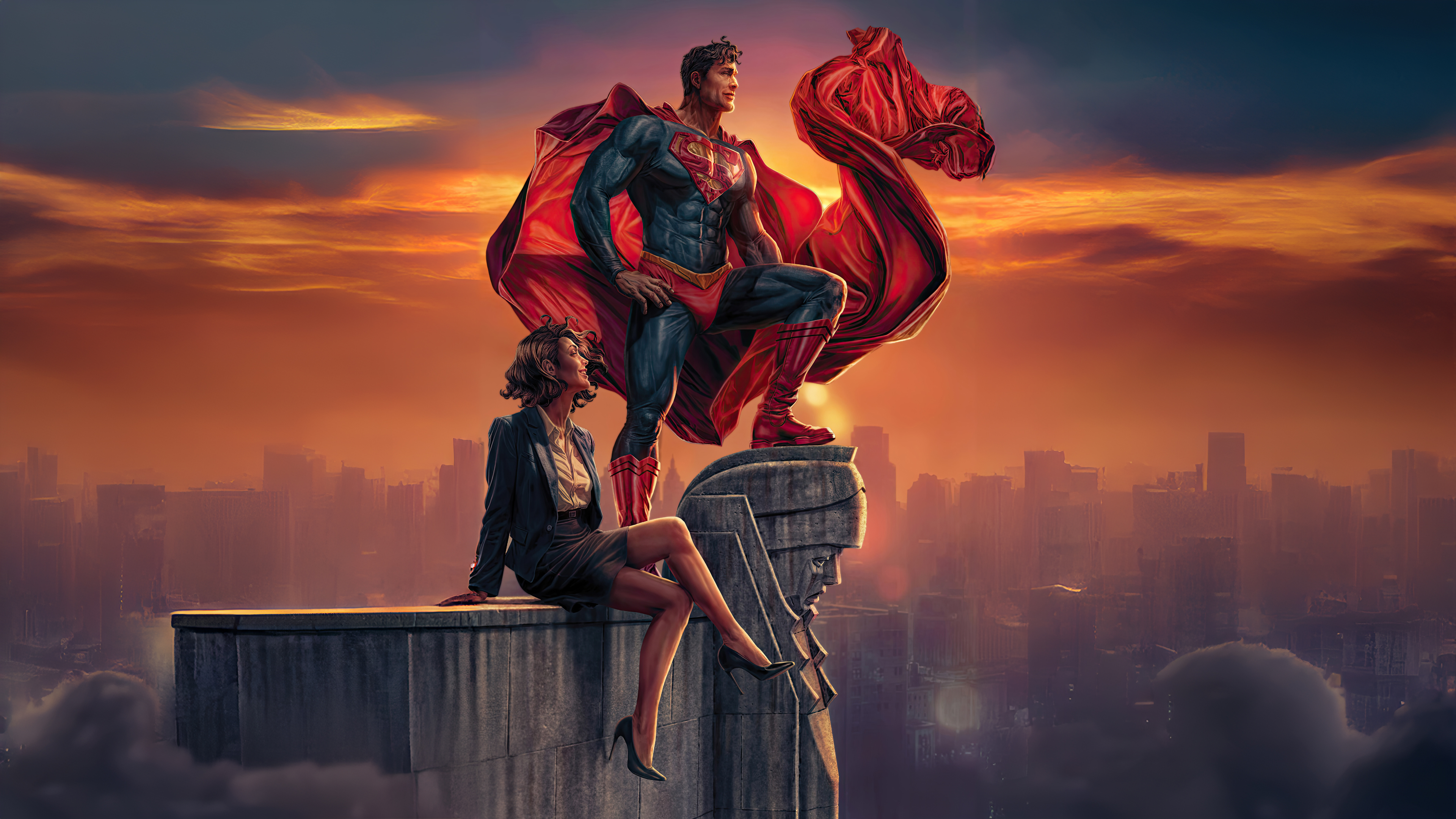 Superman And Lois Lane Epic Romance Wallpaper, HD Superheroes Wallpaper, 4k Wallpaper, Image, Background, Photos and Picture